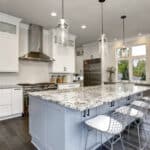 Beautiful kitchen in luxury home interior