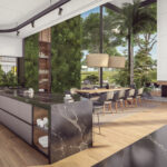 Biophilic Kitchen Designs with New Countertops